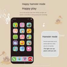 儿童仿真手机玩具带灯光和音乐，益智礼物，（不含电池） - 彩色 - 查看 2