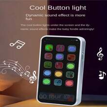 儿童仿真手机玩具带灯光和音乐，益智礼物，（不含电池） - 彩色 - 查看 5