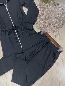 Women Two-Piece Outfits - Black - View 3