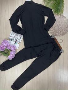 Women Two-Piece Outfits - Black - View 2