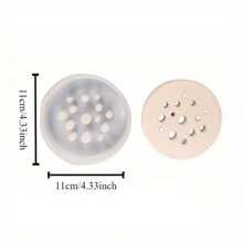 Silicone & Plaster DIY Round & Flower Shaped Aroma Diffuser Mold For Flower Arrangement Vase - White - View 11