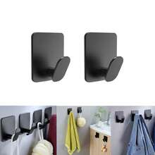 浴室毛巾掛鉤，4入組自粘式不銹鋼牆面掛鉤，多功能掛鉤，適用於掛衣服，帽子，褲子，淋浴球，浴袍，袋子和鑰匙 - 彩色 - 查看 15