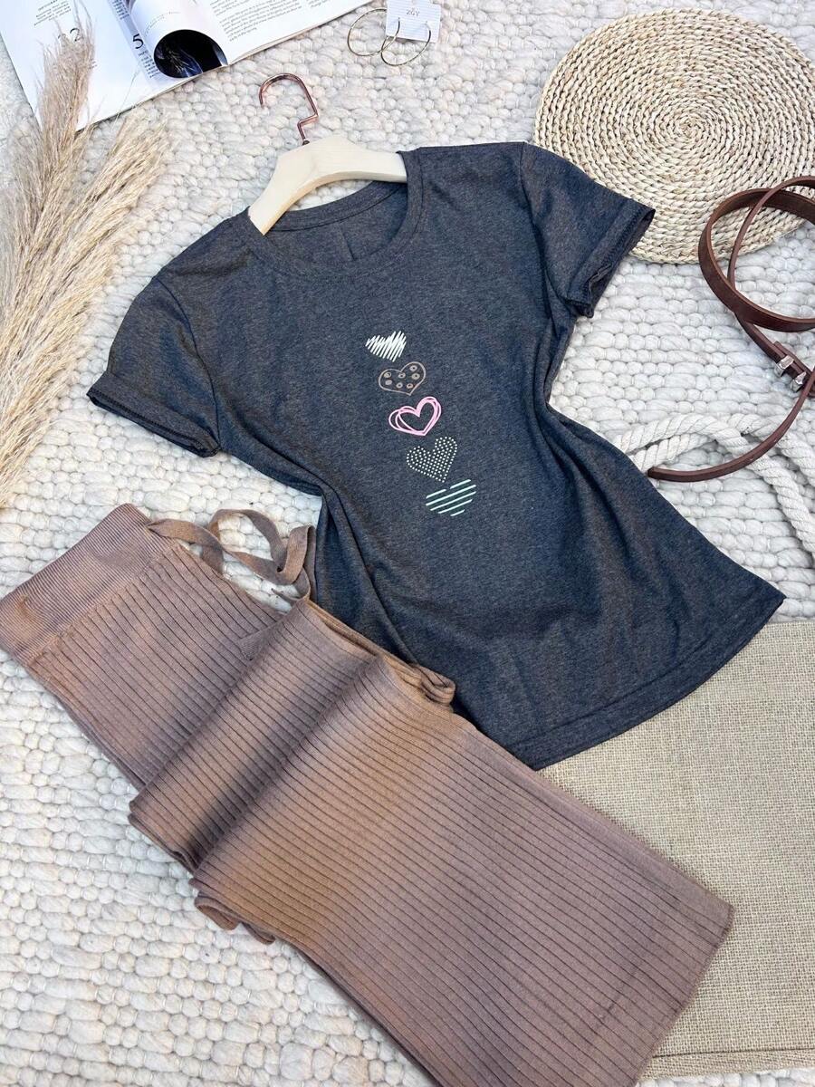 Women T-Shirts - 深灰色 - 查看 1