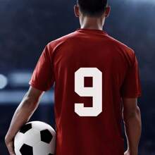 Heat Transfer Numbers 0 To 9 Jersey Numbers Soft Iron On Numbers For Team Uniform Sports T Shirt Football Basketball Baseball,Number Iron On Decals Patches DIY Craft Clothing Decor (8 Inch-White)