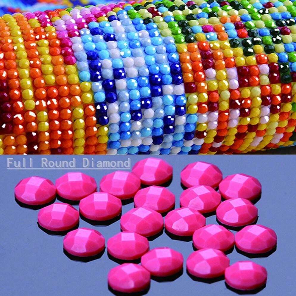 12 Mini Peintures Diamant Fleurs - Loisir Créatif Adulte - Décoration Murale Ou Fenêtre - Idée Cadeau Femme