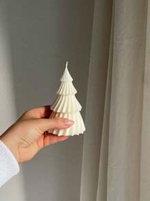 1 juego de moldes de árbol de Navidad de silicona, grande y pequeño, nuevos moldes hechos a mano DIY para velas aromáticas de yeso, decoración festiva, manualidades decorativas para el hogar