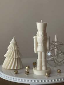 1 juego de moldes de árbol de Navidad de silicona, grande y pequeño, nuevos moldes hechos a mano DIY para velas aromáticas de yeso, decoración festiva, manualidades decorativas para el hogar