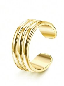 Aretes de oreja para mujeres sin perforaciones, pendientes de aro dorados enchapados en oro para orejas no perforadas, pendientes de cartucho con clip, pendientes falsos sin peso