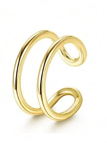 Aretes de oreja para mujeres sin perforaciones, pendientes de aro dorados enchapados en oro para orejas no perforadas, pendientes de cartucho con clip, pendientes falsos sin peso