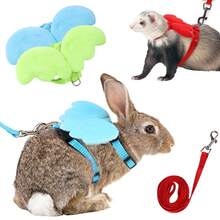 1pc Pet Harness Leash With Angel Wings For Hamsters, Rabbits, Chickens, And Ducks - Multicolor - View 4
