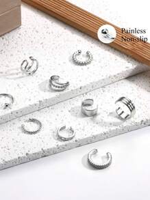 Aretes de oreja para mujeres sin perforaciones, pendientes de aro dorados enchapados en oro para orejas no perforadas, pendientes de cartucho con clip, pendientes falsos sin peso