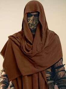 1件中世纪文艺复兴骑士肩披半披风节日角色扮演服装道具配饰万圣节、派对服装 - 棕色 - 查看 1