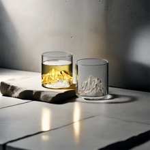 1pc,A Highly Attractive Guanshan Glass With A Grand Atmosphere, Making Your Life Full Of Emotions. A Cup Suitable For Gatherings, Bars, And Family Gatherings, Can Be Used For Red "Back To School""School Supplies""The Spring Festival""Valentine's Day"