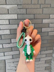 1pc Cartoon Skeleton Keychain, Fashion Sweatshirt And Car Doll Pendant, Bag Keychain, Memorial Halloween Christmas Gift Ideas Bag Accessories Lanyards With Id Holder Car Accessories Bag Charms
