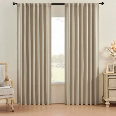 1 rèm cản sáng màu be, rèm cản sáng ngoài trời, rèm cản sáng trong nhà, rèm bếp, rèm che tối phòng để trang trí cửa sổ, rèm trang trí ngoài trời, rèm cửa sổ, rèm đen, rèm trắng, rèm cản sáng, rèm cách nhiệt, rèm pha polyester hiện đại màu trơn cho phòng ngủ, phòng khách, ban công