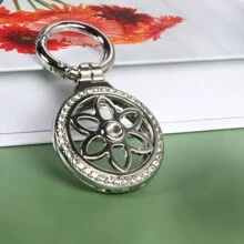 Funda protectora para Airtags, compatible con el soporte de Apple Airtag, funda de llavero para Airtag con placa de metal y diamantes de imitación, soporte de llavero  Airtag con protección resistente de 360°, llavero Air Tag