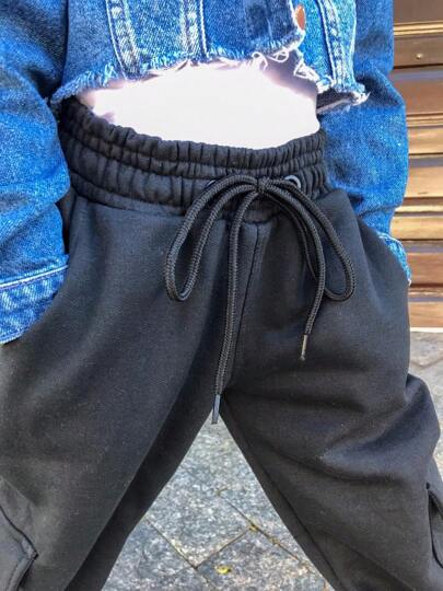 Calça Cargo Infantil Juvenil Menina Feminina Peluciada Flanelada Punho