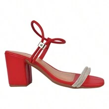 Women Heeled Sandals - 紅色 - 查看 5
