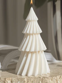 1 juego de moldes de árbol de Navidad de silicona, grande y pequeño, nuevos moldes hechos a mano DIY para velas aromáticas de yeso, decoración festiva, manualidades decorativas para el hogar