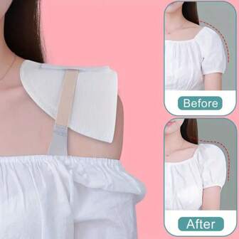 1pair Reusable Unisex Sponge Shoulder Pads, Non-Slip Breathable Shoulder Support Pads For Invisible Lifting