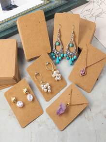 10/50/100pcs Earring & Necklace Display Card For Jewelry Packaging
