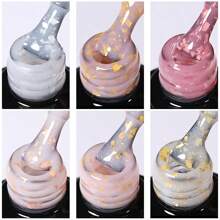 XEIJAYI 1 Stück 8 ml Ice Through glänzender Bling Nagellack - Abweichbarer UV/LED Gel Nagellack für Salon und Heimgebrauch - Glitzer Pailletten Nagelkunstdesign