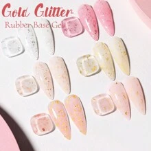 XEIJAYI 1 Stück 8 ml Ice Through glänzender Bling Nagellack - Abweichbarer UV/LED Gel Nagellack für Salon und Heimgebrauch - Glitzer Pailletten Nagelkunstdesign
