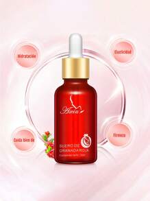 1pc Red Pomegranate Serum Serum, Facial Treatment Anti-Aging And Whitening Serum 15ml, Reducing Dark Spots And Pigmentation - 紅色 - 查看 5