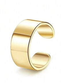 Aretes de oreja para mujeres sin perforaciones, pendientes de aro dorados enchapados en oro para orejas no perforadas, pendientes de cartucho con clip, pendientes falsos sin peso