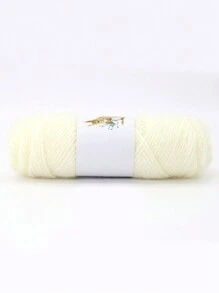 1pc Soft Tulle In Solid Color, For Knitting And Crocheting Sweaters, Shawls, Scarves, 75g/Pc
