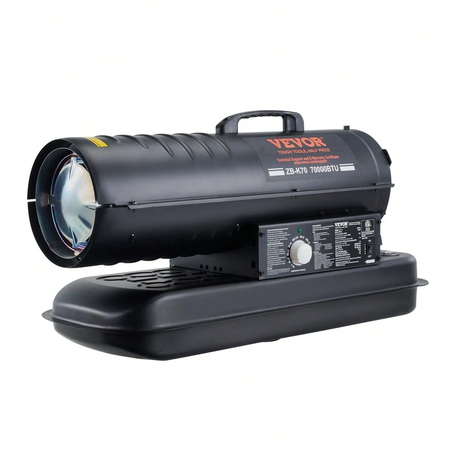 VEVOR Kerosene Forced Air Heater, 70000 BTU Portable Torpedo Space