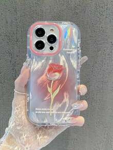 2 chiếc Vỏ điện thoại thời trang có lông vũ cô gái béo mới lấp lánh và hoa tulip được sơn tương thích với IPhone 15/ IPhone 14/ 12 Pro Max/ 13 Pro Max/ 14 Pro Max; Ốp lưng mềm chống sốc sáng tạo tương thích với iPhone 15 Pro Max 13/14/11 Pro Max/12/XS - Nhiều màu - Xem 3