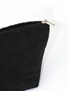 1件装时尚简约便携式化妆品及工具收纳包，适合女性、女孩、居家及日常使用。化妆旅行洗漱包必备礼品收纳包拉链配件美甲包、化妆包、桌面收纳包、化妆袋、小化妆包、化妆小袋、大容量化妆包、圣诞礼物、小袋子、女士礼物、小袋子/手提包、化妆品收纳包、化妆刷收纳袋、迷你收纳袋、大容量收纳袋、女士礼物、圣诞礼物、女士礼物创意 - 黑色 - 查看 7