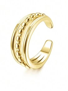 Aretes de oreja para mujeres sin perforaciones, pendientes de aro dorados enchapados en oro para orejas no perforadas, pendientes de cartucho con clip, pendientes falsos sin peso