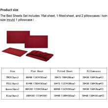 Fitted Sheet Flat Sheet Pillowcase 4 Piece Bedding Super Soft  Sheets Set 4 Piece - Easy Care Fitted Flat Sheet & Pillowcase Sets (Black, King (U.S. Standard)) Twin Full Queen King California King  Lightweight Super Soft Easy Care Microfiber 4-Piece Bed Sheet Set With  Deep Pockets, Queen, Dark Gray, Solid,Multiple Colors To Choose From - Burgundy - View 2