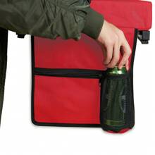 Stadium Seat For Bleachers With Back Support And Cushion Includes Shoulder Strap And Cup Holder(Single)
