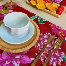 Kitchen Table Napkins - 紅色 - 查看 2