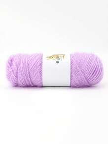 1pc Soft Tulle In Solid Color, For Knitting And Crocheting Sweaters, Shawls, Scarves, 75g/Pc