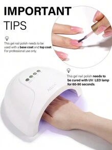 1pc15ml Naked Pink 49Models Gel Nail Polish, Soak Off Gel Nail Polish ,Long-Lasting And LED/UV Lamp Quick-Drying, For Home Salon Nail Art DIY - 藕粉色 - 查看 6