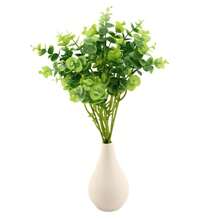 Gói Chất Liệu Bó Hoa Tiền Bạch Đàn & Pilea Nhân Tạo 18 Chiếc, Phụ Kiện Tái Sử Dụng Có Thể Cố Định Chắc Chắn Bằng Keo. Cây xanh giả để cắm hoa ở trung tâm đám cưới, trang trí nhà ở trang trại, trang trí bình nội thất, trang trí bàn làm việc trong phòng, hoa nhân tạo để trang trí Giáng sinh và năm mới. - màu xanh lá - Xem 1