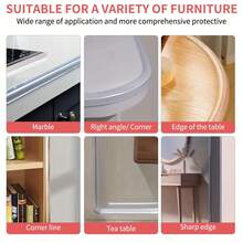 3 Meters Edge Protection Baby With 4 Corner Protection, Edge Protection Self-Adhesive Corner Protection, Edge Protection Transparent - For Table Cabinets, Drawers, Furniture Edge Protection(300CM) - White - View 9