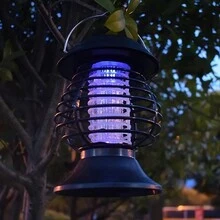 1 Đèn Diệt Muỗi Chạy Bằng Năng Lượng Mặt Trời Đèn đuổi côn trùng không thấm nước để sử dụng ngoài trời và treo trong vườn-Diệt côn trùng, lý tưởng cho muỗi/bướm đêm/ruồi - Nhiều màu - Xem 5