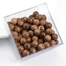 Cuentas de madera de 8mm de color café, cuentas sueltas adecuadas para hacer joyas DIY como pulseras, collares, aretes, cadenas de teléfonos móviles, rosarios, etc. -9 estilos para elegir