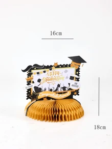 1pc Personalized Photo To Custom Graduation Decorations Class Of 2024 Graduation Party Decorations Honeycomb Centerpiece Table Decorations