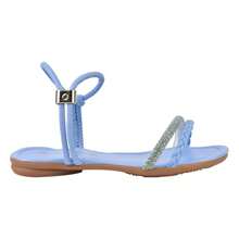 Kids Flat Sandals - Màu xanh lam - Xem 3