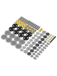 120pcs Technical Building Blocks, Parts Compatible With Major Brand Kits, Gear Car Building Blocks Sets, Diy Technical Building Block Set, Random Color - Gear Bag - View 10