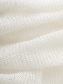 1 Pair Women Leg Warmers Solid Color Leg Warmer Mesh Thin Breathable Long Knee High Leg Warmers Warmer - White - View 7