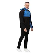 Regatta Mens Anorak Vintage Overhead Soft Shell Jacket (Black/Strong Blue) - Black/Strong Blue - View 4