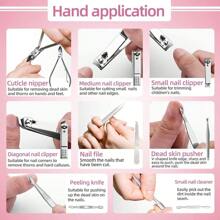 Juego De Manicura Conjunto De Cortauñas De Acero Inoxidable 26 pcs, Sets De Aseo Profesional Para El Cuidado De La Piel De Las Manos, Los Pies Y Las Uñas, Con Estuche De Viaje