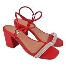 Women Heeled Sandals - 紅色 - 查看 4